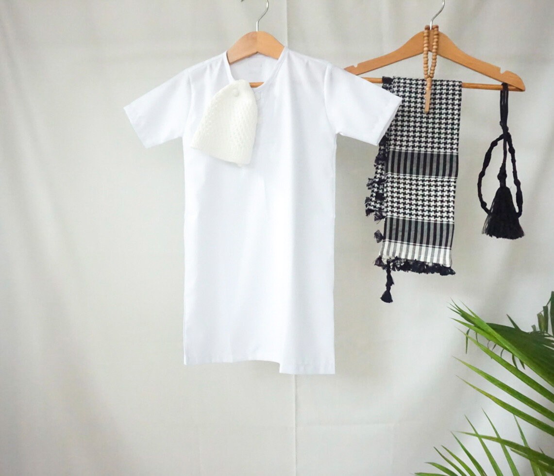 SHALIH Baby Boy Thobe Set | Saudi Style for Ramadan & Eid (0–2 Years)