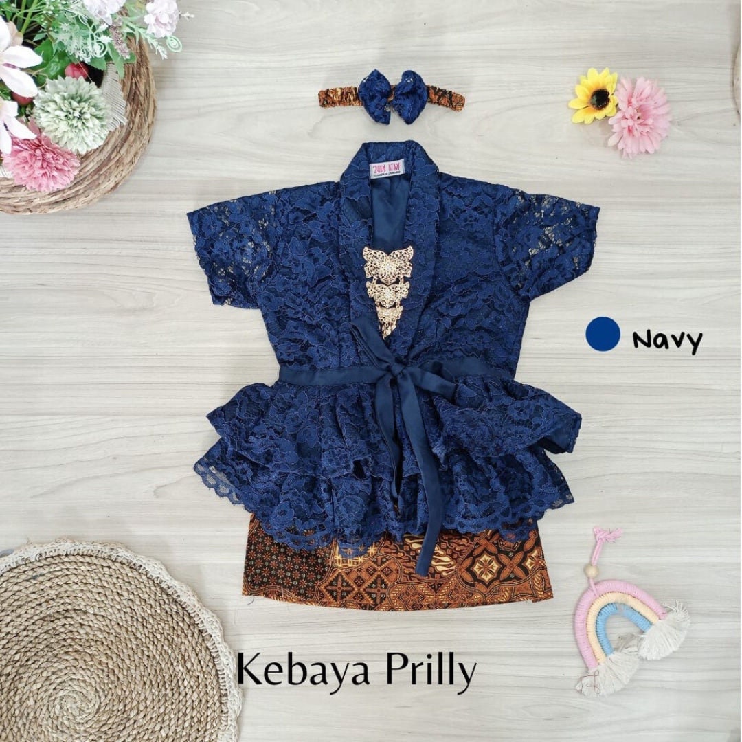 PRILLY Baby Kebaya Batik Set | Traditional Outfit (0–12 Months)