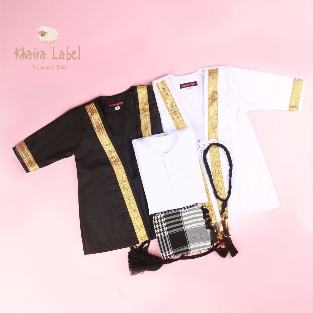 PART 2 ASYKAR Baby Boy Thobe Set | Arabian Outfit for Ramadan & Eid