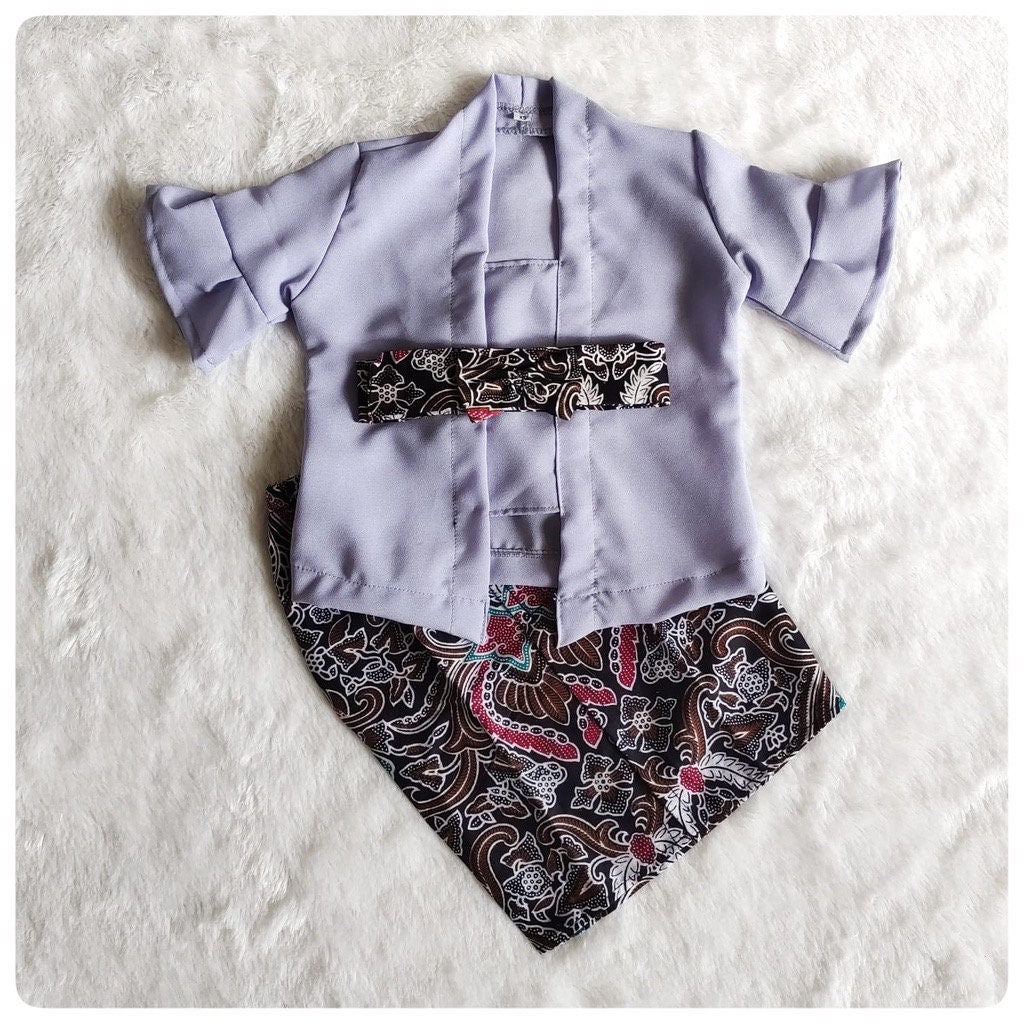 SIFON KUTUBARU Baby Kebaya Set with Long Batik Skirt | Traditional Outfit (0–2.5 Years)