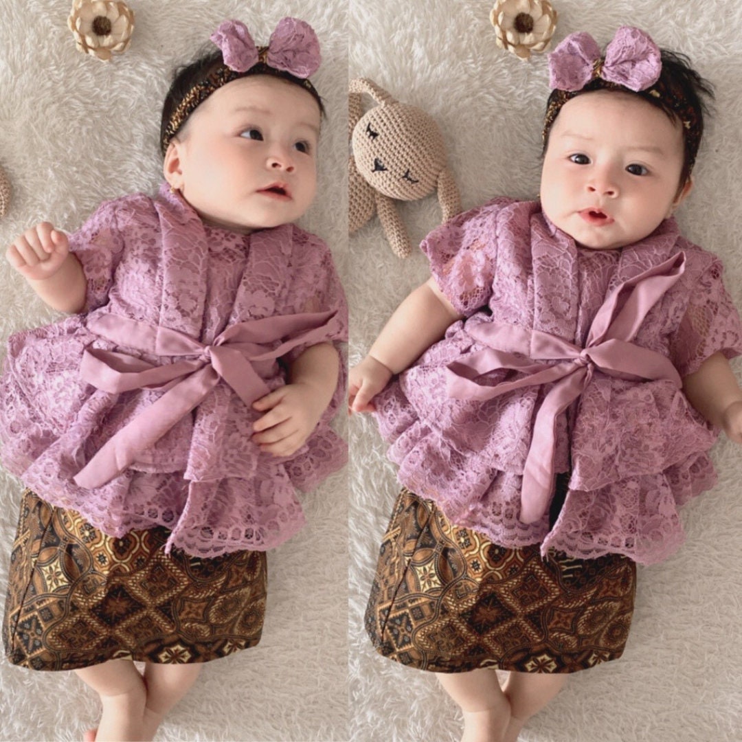 PRILLY Baby Kebaya Batik Set | Traditional Outfit (0–12 Months)