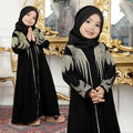 Me & Mommy SHAYBAH Black Abaya Set with Pashmina | Saudi Style for Ramadan, Eid & Umrah
