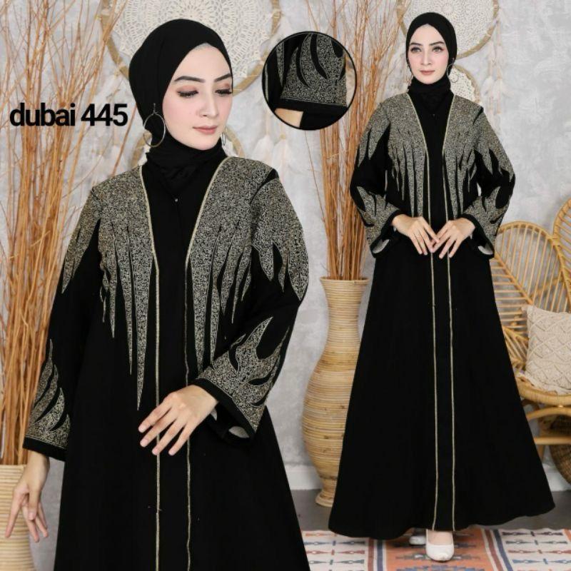 Me & Mommy SHAYBAH Black Abaya Set with Pashmina | Saudi Style for Ramadan, Eid & Umrah