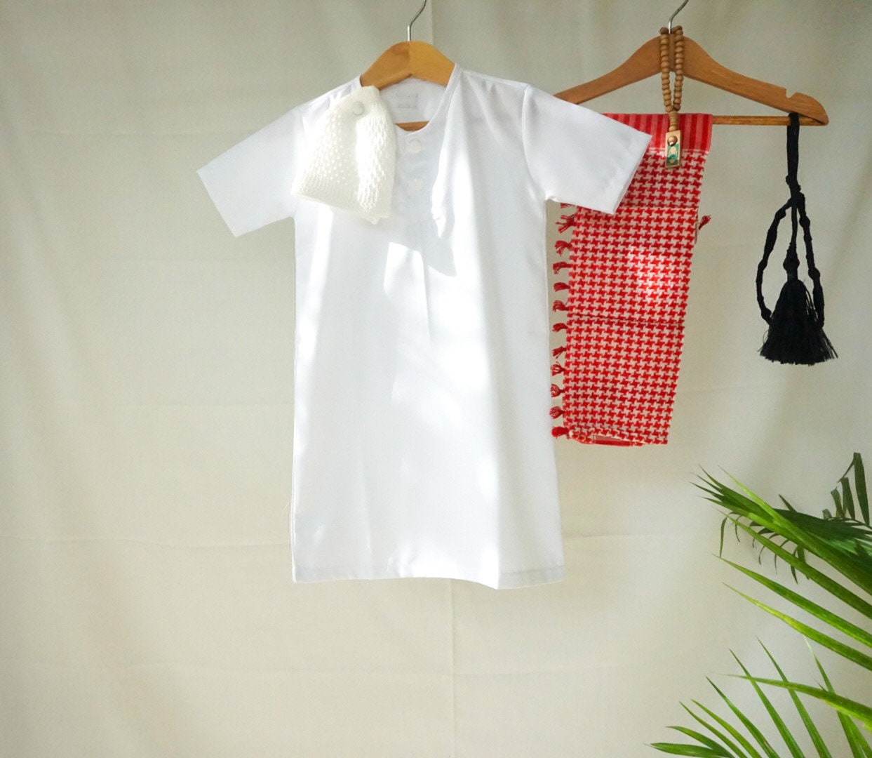 SHALIH Baby Boy Thobe Set | Saudi Style for Ramadan & Eid (0–2 Years)