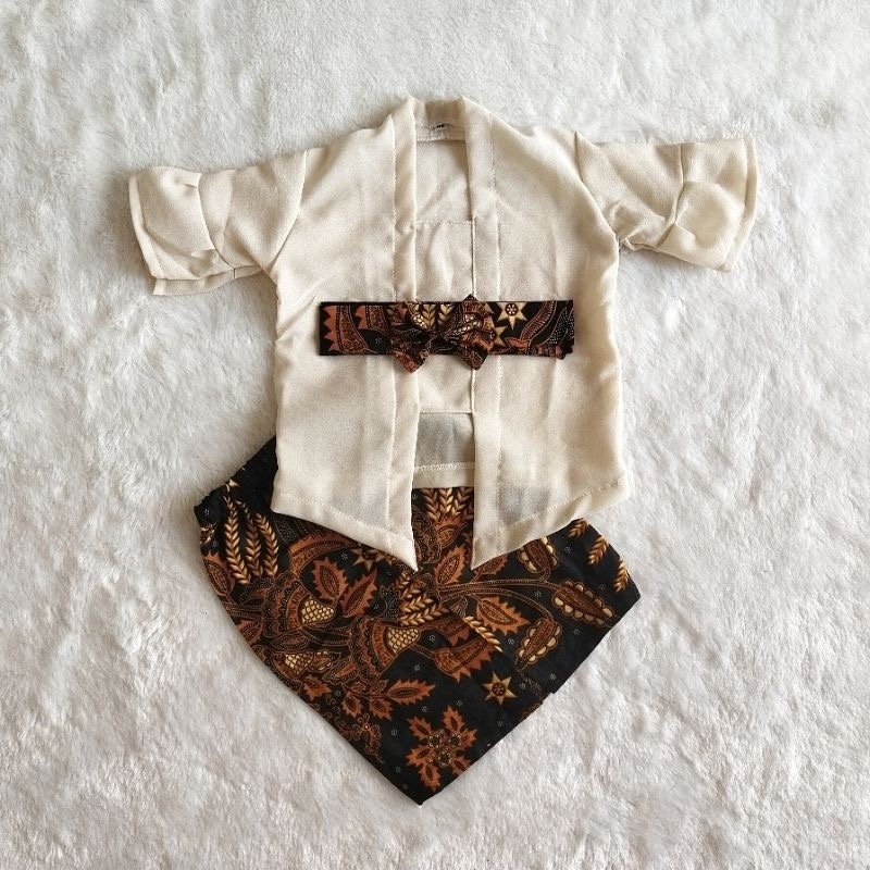 SIFON KUTUBARU Baby Kebaya Set with Long Batik Skirt | Traditional Outfit (0–2.5 Years)