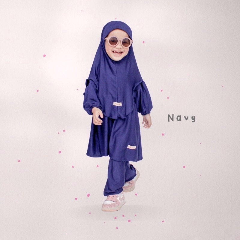 LUBNA Baby Tunic & Hijab Set | Muslim Outfit for Girls (0–3 Years)