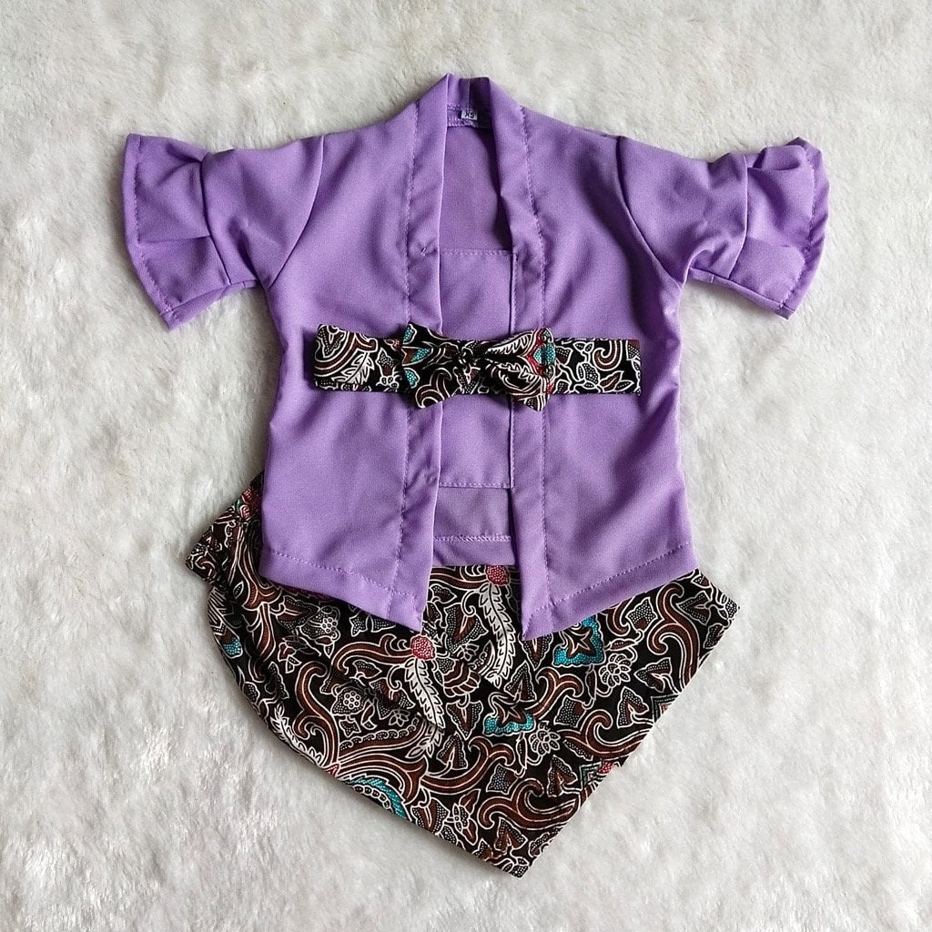 SIFON KUTUBARU Baby Kebaya Set with Long Batik Skirt | Traditional Outfit (0–2.5 Years)