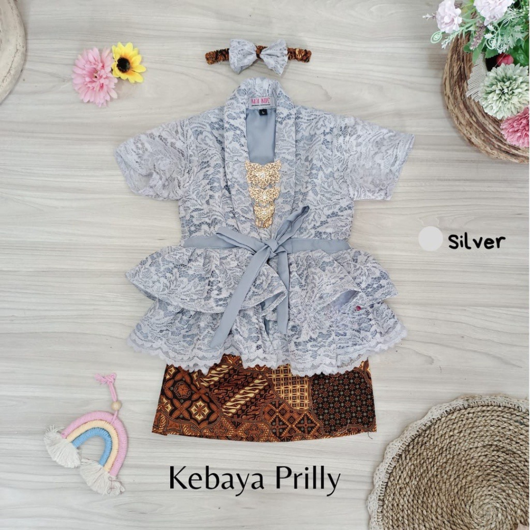 PRILLY Baby Kebaya Batik Set | Traditional Outfit (0–12 Months)