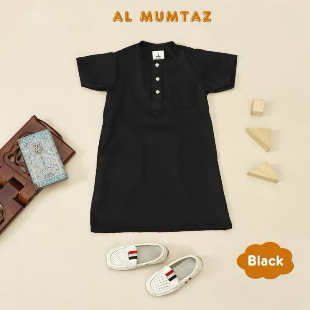 MUMTAZ Baby Boy Short Sleeve Khamis | Arabian Thobe (0–24 Months)