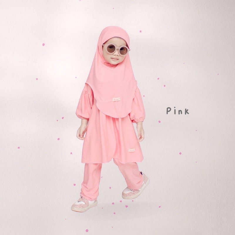 LUBNA Baby Tunic & Hijab Set | Muslim Outfit for Girls (0–3 Years)