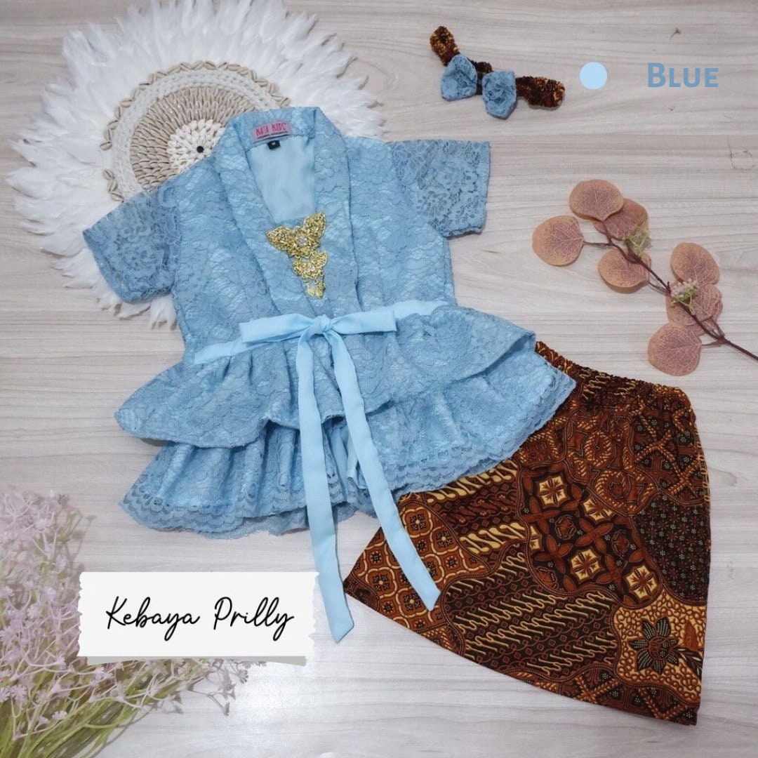 PRILLY Baby Kebaya Batik Set | Traditional Outfit (0–12 Months)