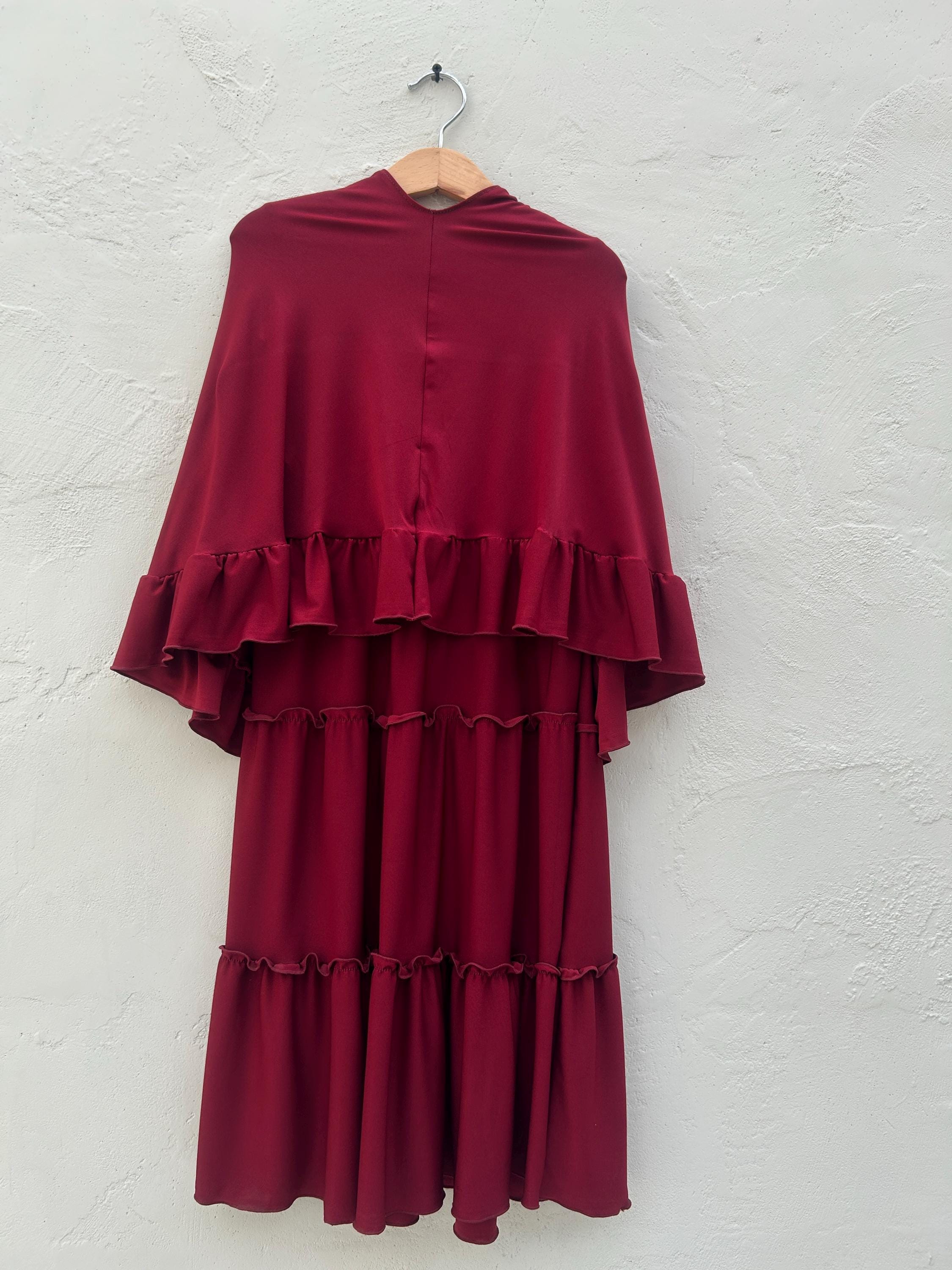 Ruffle Baby Abaya Hijab Set | Muslim Modest Outfit for Girls (0–5 Years)