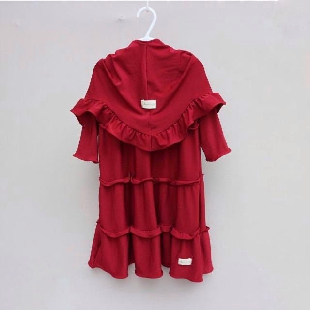 Ruffle Baby Abaya Hijab Set | Muslim Modest Outfit for Girls (0–5 Years)