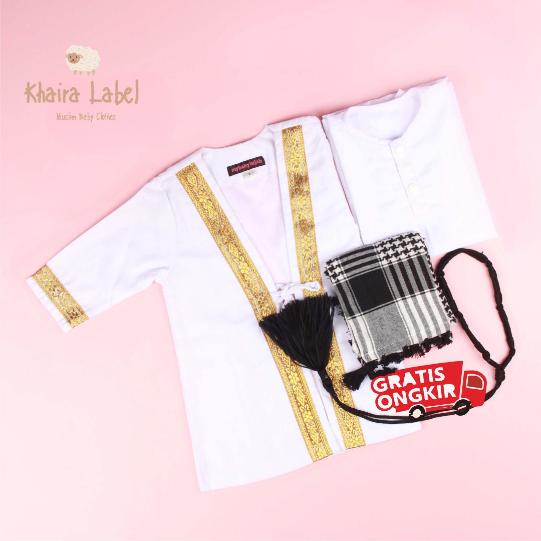 PART 2 ASYKAR Baby Boy Thobe Set | Arabian Outfit for Ramadan & Eid