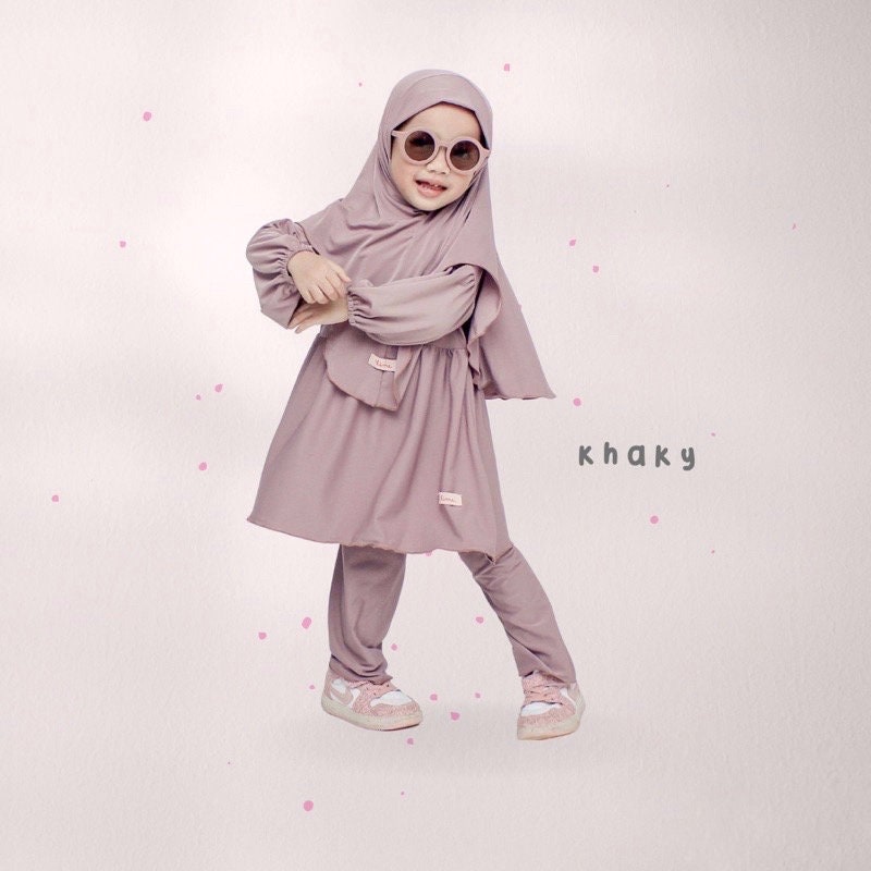 LUBNA Baby Tunic & Hijab Set | Muslim Outfit for Girls (0–3 Years)